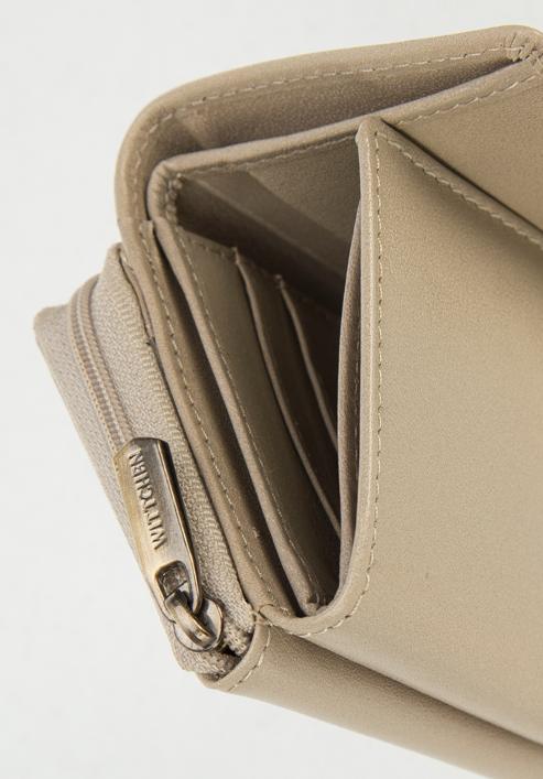 Women's leather wallet, beige, 14-1-121-LB, Photo 6