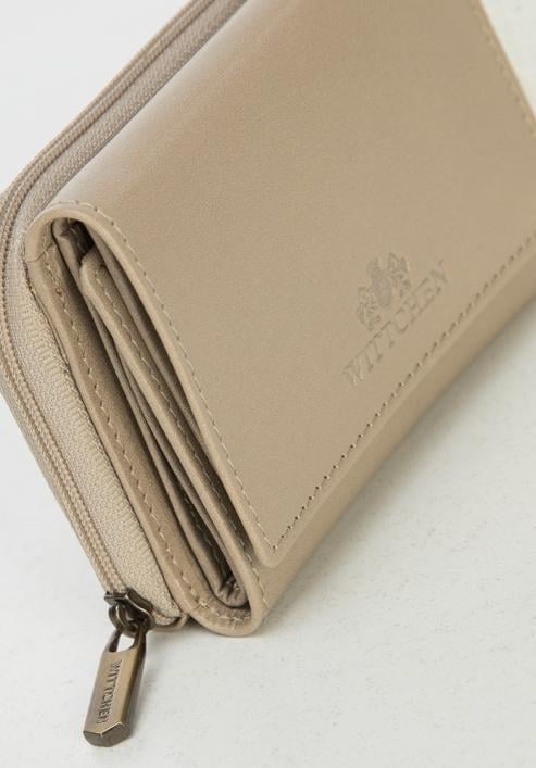 Women's leather wallet, beige, 14-1-121-LB, Photo 7
