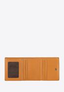 Damski portfel z gładkiej skóry dwustronny na zatrzask, koniak, 14-1-066-L0, Zdjęcie 2