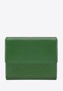 Damski portfel z gładkiej skóry dwustronny na zatrzask, zielony, 14-1-066-L0, Zdjęcie 6