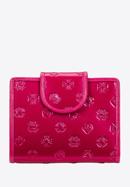 Women's monogram patent leather wallet, pink, 34-1-362-00, Photo 1