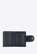 Women's monogram patent leather wallet, black, 34-1-362-00, Photo 2