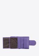 Damski portfel z lakierowanej skóry w monogram zapinany na napę, fioletowy, 34-1-362-PP, Zdjęcie 3