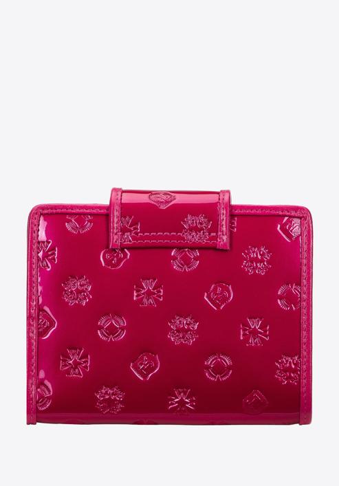 Women's monogram patent leather wallet, pink, 34-1-362-FF, Photo 5