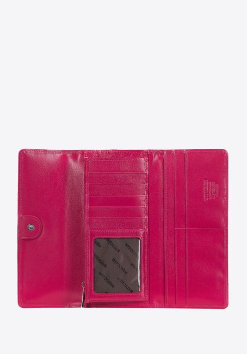Damski portfel z lakierowanej skóry z monogramem, różowy, 34-1-413-PP, Zdjęcie 2
