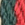 зелений - Жіночий гаманець з лакованої шкіри з монограмою та горизонтальною стрічкою - 34-1-075-00