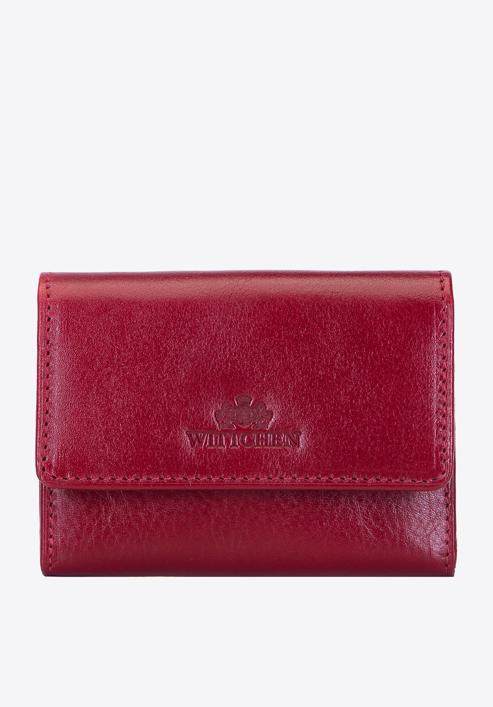 Women's leather wallet with a snap closure, red, 21-1-034-L30, Photo 1