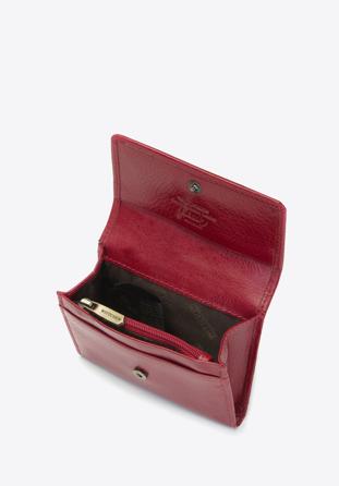 Damski portfel z RFID skórzany zapinany na zatrzask, czerwony, 21-1-034-L30, Zdjęcie 1