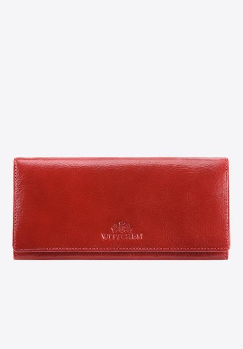 Damski portfel ze skóry duży, czerwony, 21-1-333-10L, Zdjęcie 1