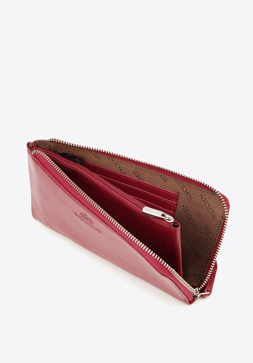 Women's leather wristlet wallet, red, 21-1-444-1, Photo 3