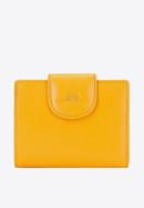 Damski portfel ze skóry klasyczny, żółty, 21-1-362-10L, Zdjęcie 1
