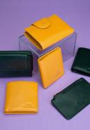 Damski portfel ze skóry klasyczny, żółty, 21-1-362-YL, Zdjęcie 12