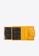 Damski portfel ze skóry klasyczny, żółty, 21-1-362-YL, Zdjęcie 3