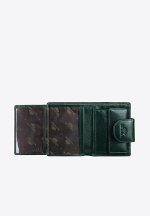Damski portfel ze skóry klasyczny, zielony, 21-1-362-ZL, Zdjęcie 1