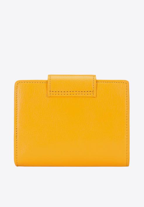 Damski portfel ze skóry klasyczny, żółty, 21-1-362-10L, Zdjęcie 5