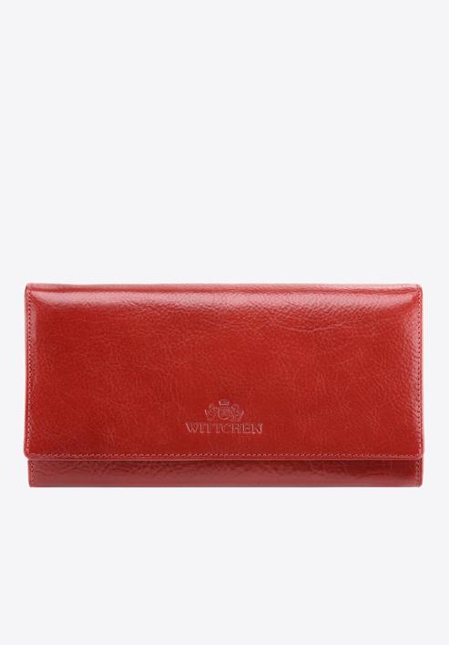 Damski portfel ze skóry klasyczny duży, czerwony, 21-1-052-L3, Zdjęcie 1