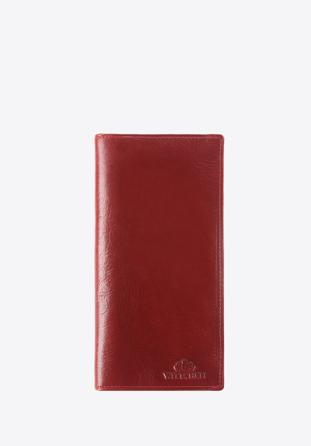 Damski portfel ze skóry klasyczny duży, czerwony, 21-1-335-3, Zdjęcie 1