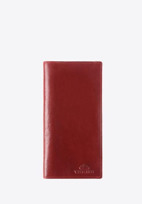 Damski portfel ze skóry klasyczny duży, czerwony, 21-1-335-1, Zdjęcie 1