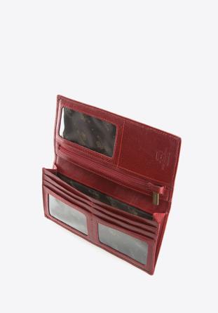 Damski portfel ze skóry klasyczny duży, czerwony, 21-1-335-3, Zdjęcie 1