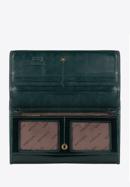 Damski portfel ze skóry lakierowany duży, ciemny zielony, 25-1-052-0, Zdjęcie 2