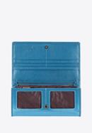 Damski portfel ze skóry lakierowany duży, niebieski, 25-1-052-3, Zdjęcie 2