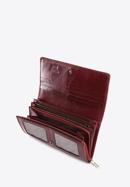 Damski portfel ze skóry lakierowany duży, bordowy, 25-1-052-3, Zdjęcie 3