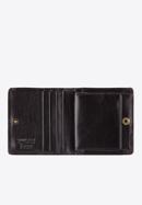 Damski portfel ze skóry lakierowany mały, czarny, 25-1-065-1, Zdjęcie 2