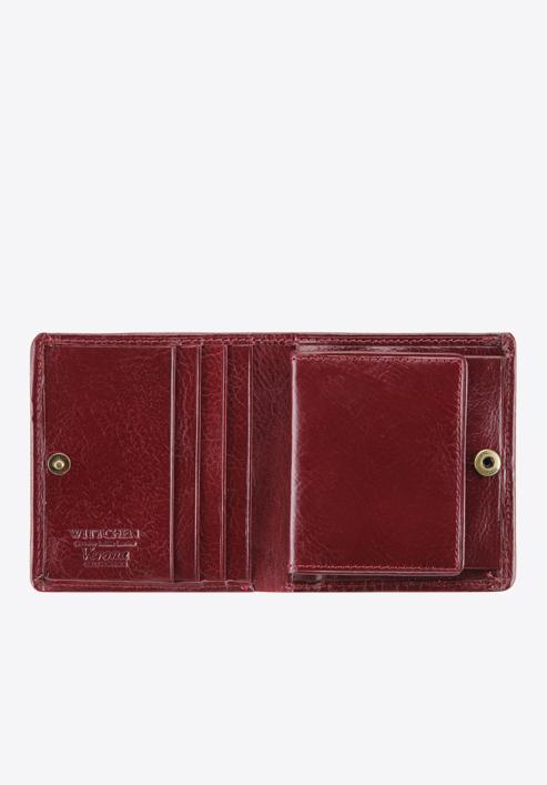 Damski portfel ze skóry lakierowany mały, bordowy, 25-1-065-1, Zdjęcie 2