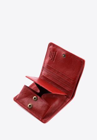 Damski portfel ze skóry lakierowany mały, czerwony, 25-1-065-3, Zdjęcie 1