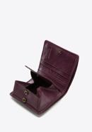 Damski portfel ze skóry lakierowany mały, fioletowy, 25-1-065-9, Zdjęcie 3