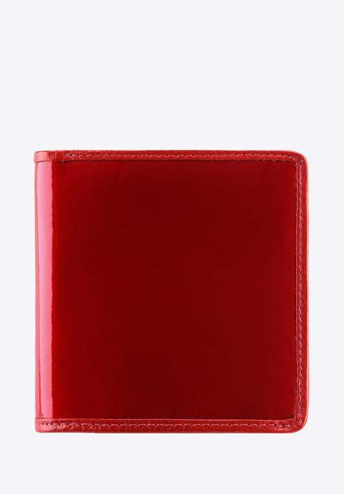 Damski portfel ze skóry lakierowany mały, czerwony, 25-1-065-1, Zdjęcie 4