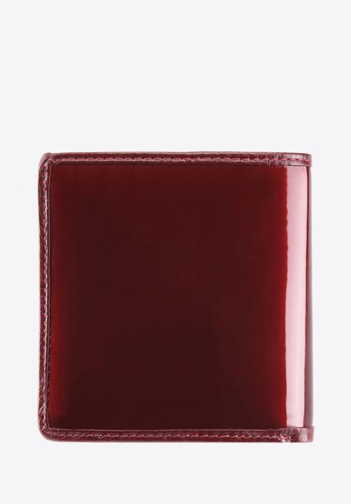 Damski portfel ze skóry lakierowany mały, bordowy, 25-1-065-9, Zdjęcie 4