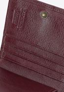Damski portfel ze skóry lakierowany mały, bordowy, 25-1-065-1, Zdjęcie 8