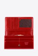 Damski portfel ze skóry lakierowany poziomy, czerwony, 25-1-075-3, Zdjęcie 2