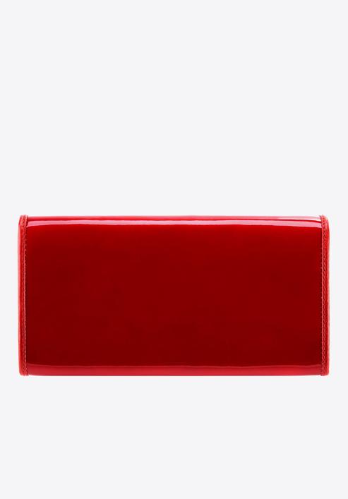 Damski portfel ze skóry lakierowany poziomy, czerwony, 25-1-075-1, Zdjęcie 4