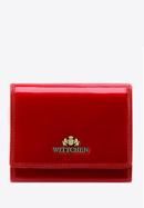 Damski portfel ze skóry lakierowany średni, czerwony, 25-1-070-1, Zdjęcie 1