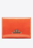 Damski portfel ze skóry lakierowany średni, pomarańczowy, 25-1-070-0, Zdjęcie 1