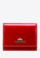 Damski portfel ze skóry lakierowany średni, czerwony, 25-1-070-3, Zdjęcie 100