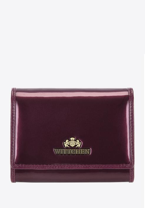 Damski portfel ze skóry lakierowany średni, fioletowy, 25-1-070-1, Zdjęcie 100