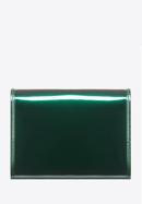 Damski portfel ze skóry lakierowany średni, ciemny zielony, 25-1-070-3, Zdjęcie 4