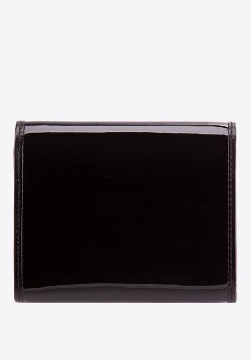 Damski portfel ze skóry lakierowany średni, czarny, 25-1-070-1, Zdjęcie 4