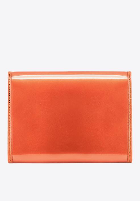 Damski portfel ze skóry lakierowany średni, pomarańczowy, 25-1-070-0, Zdjęcie 4