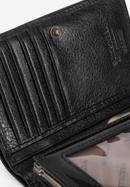 Damski portfel ze skóry lakierowany średni, czarny, 25-1-070-1, Zdjęcie 8