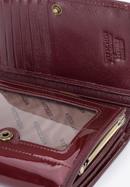 Damski portfel ze skóry lakierowany średni, bordowy, 25-1-070-3, Zdjęcie 8
