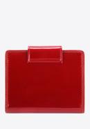 Damski portfel ze skóry lakierowany z ozdobną napą, czerwony, 25-1-362-3, Zdjęcie 5