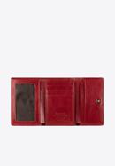 Damska portmonetka skórzana na bigiel mała, czerwony, 21-1-053-10, Zdjęcie 2