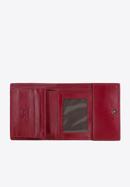 Damski portfel ze skóry na bigiel mały, ciemny czerwony, 21-1-059-30, Zdjęcie 2