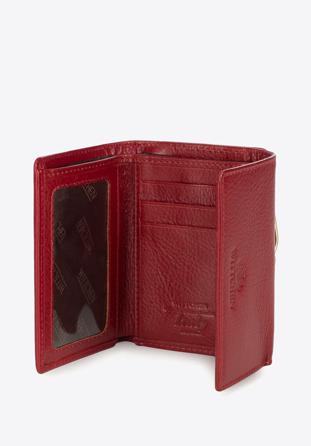 Damski portfel ze skóry na bigiel mały, czerwony, 21-1-053-30, Zdjęcie 1