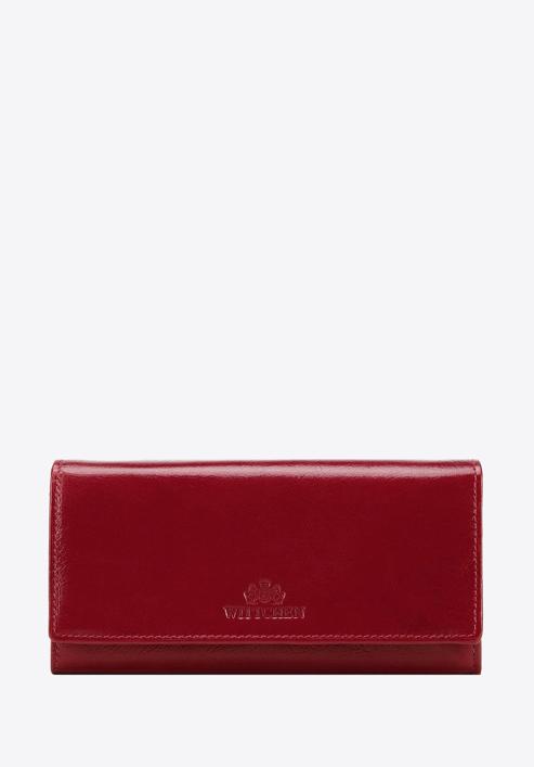 Damski portfel ze skóry naturalnej, czerwony, 21-1-052-L30, Zdjęcie 1