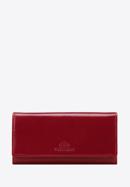 Damski portfel ze skóry naturalnej, czerwony, 21-1-052-L10, Zdjęcie 1